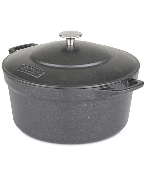 Customers with electric stoves often complain that the rounded bottom slows the heating process. . Dutch oven at macys
